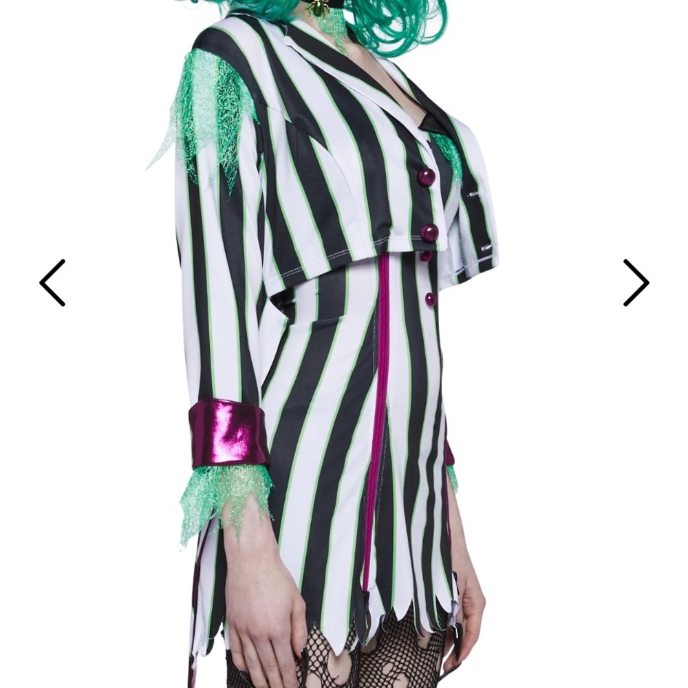 Dolls Kill ISO Exorcist 3 piece Costume, size Small , Beetle Juice , Hot 2024 - Picture 2 of 11
